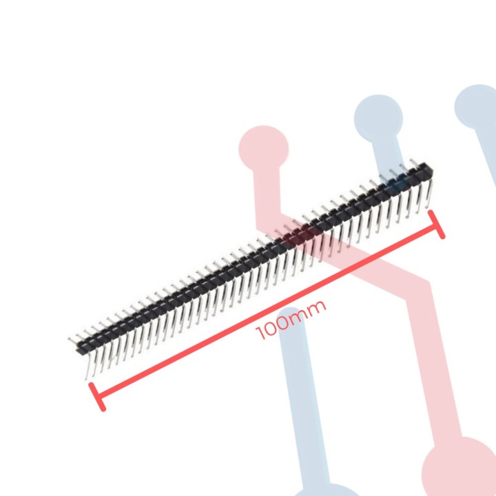 Header Macho en Angulo 2.54mm x 40 pines