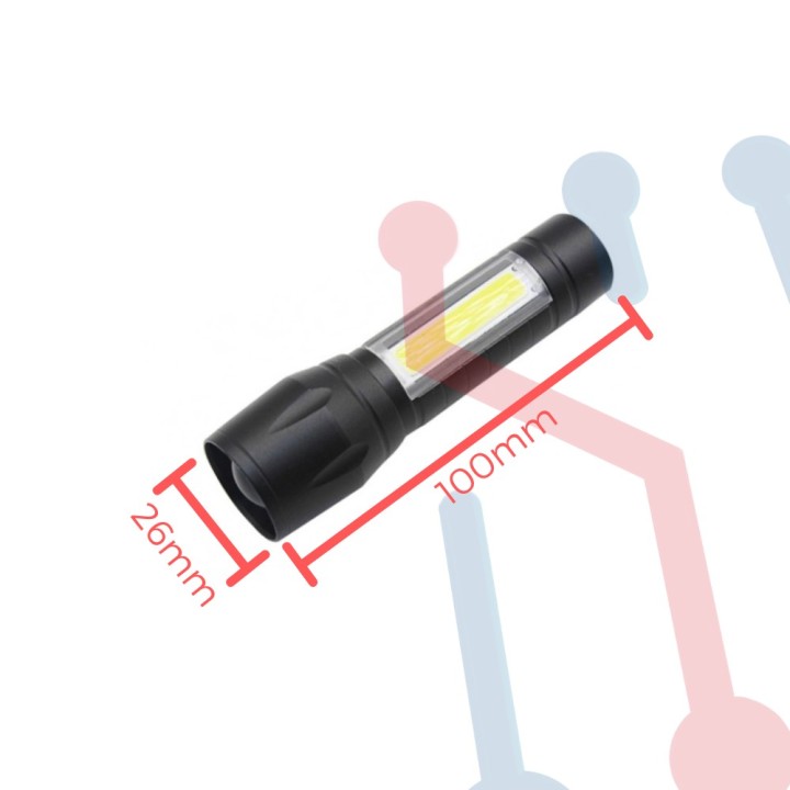 Linterna Recargable con Zoom Pequeña