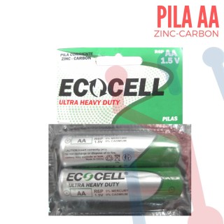 4 Pilas AA" de Manganeso Silvano"