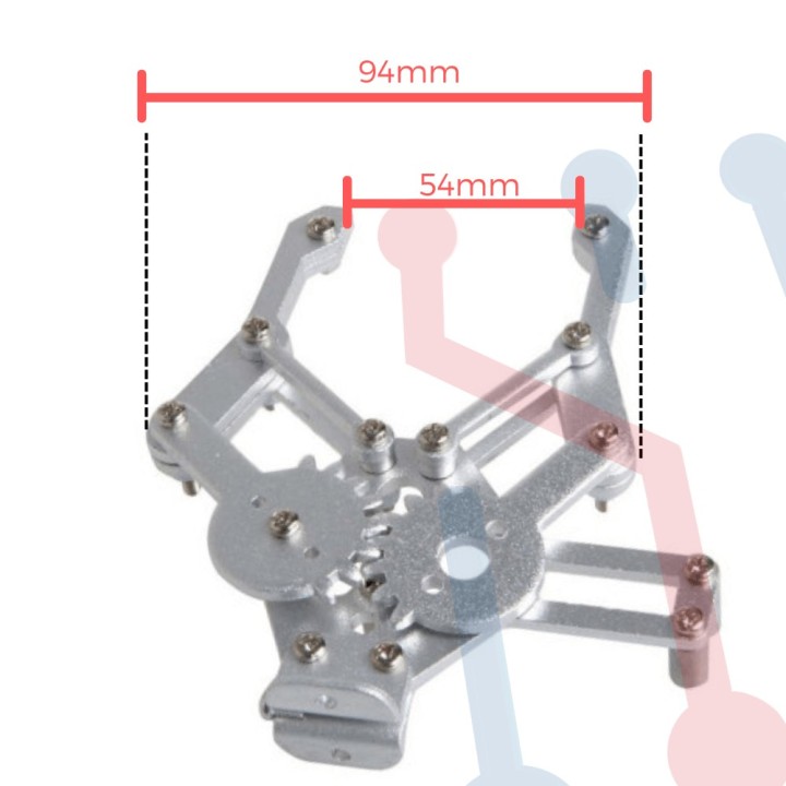 Pinza robotica metalica