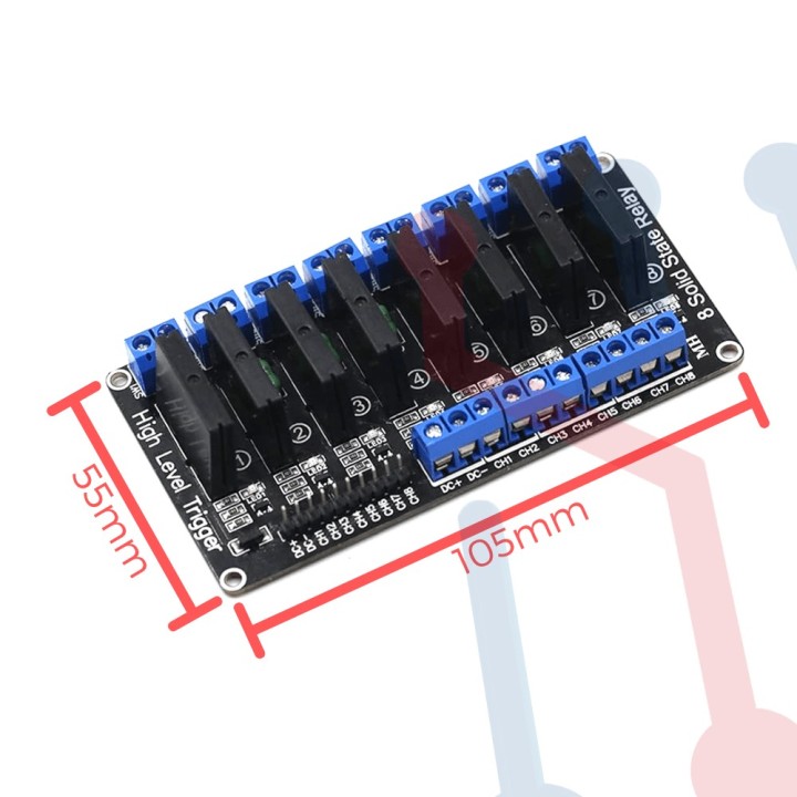 Tarjeta Relé de estado solido 8 relé