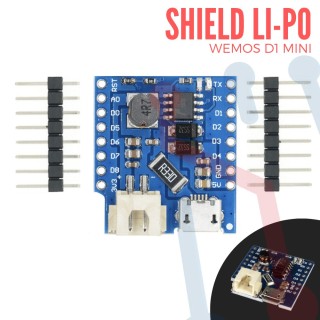 Shield Li-Po WeMos D1 Mini