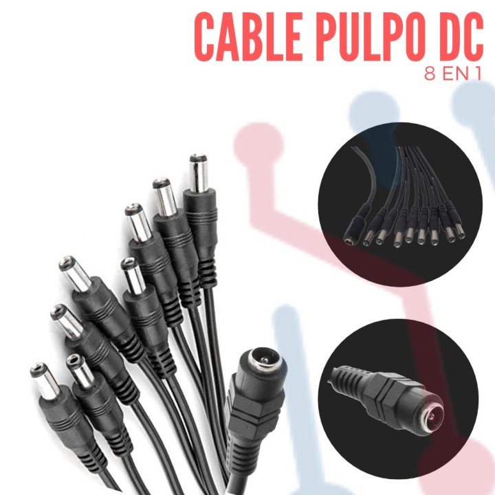 Cable Pulpo Conector DC (8 en 1)