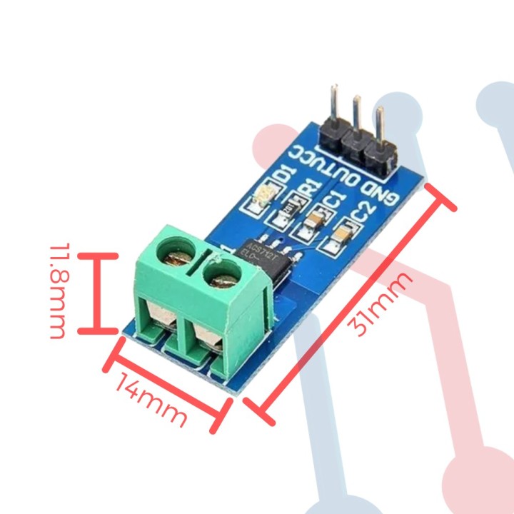 Sensor de Corriente 20A