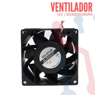 Ventilador de ensamble 12V de 6x6x1,5cm