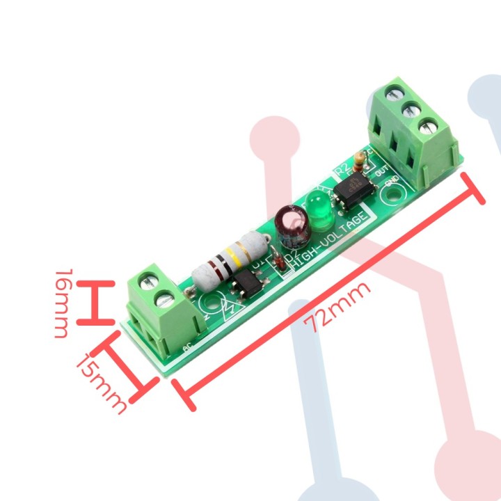 Tarjeta Optoacoplador de Voltaje 1CH