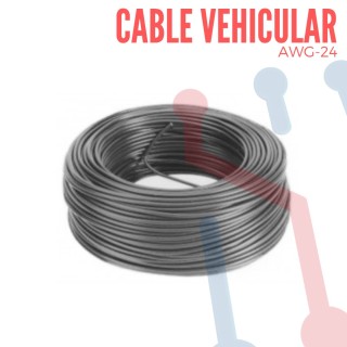 Cable Vehicular AWG 22 Gris  X Metro