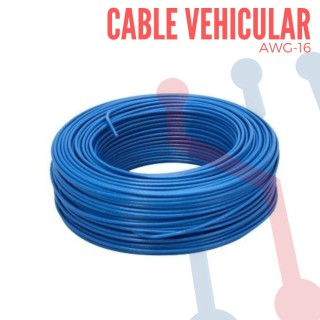 Cable Vehicular AWG 20 Azùl X Metro