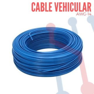 Cable Vehicular AWG 20 Azùl X Metro