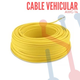 Cable Vehicular AWG 20 Amarillo  X Metro