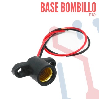 Base para Bombillo E10 12x9.8mm Con Cable