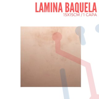 Lamina Cobrizada en Baquela 15X15