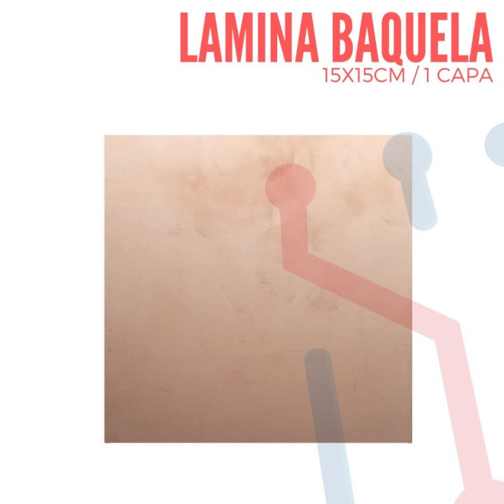 Lamina Cobrizada en Baquela 15X15