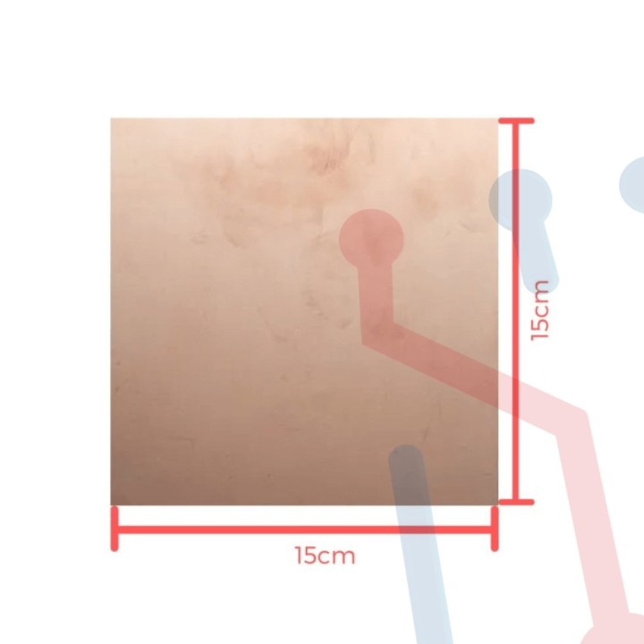 Lamina Cobrizada en Baquela 15X15