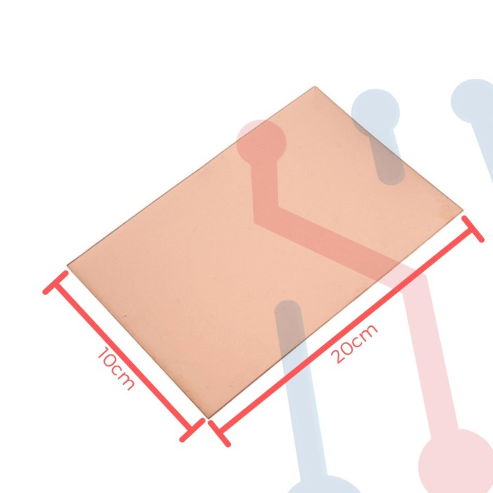 Lamina Virgen en  Fibra de Vidrio 10x20cm Doble Capa