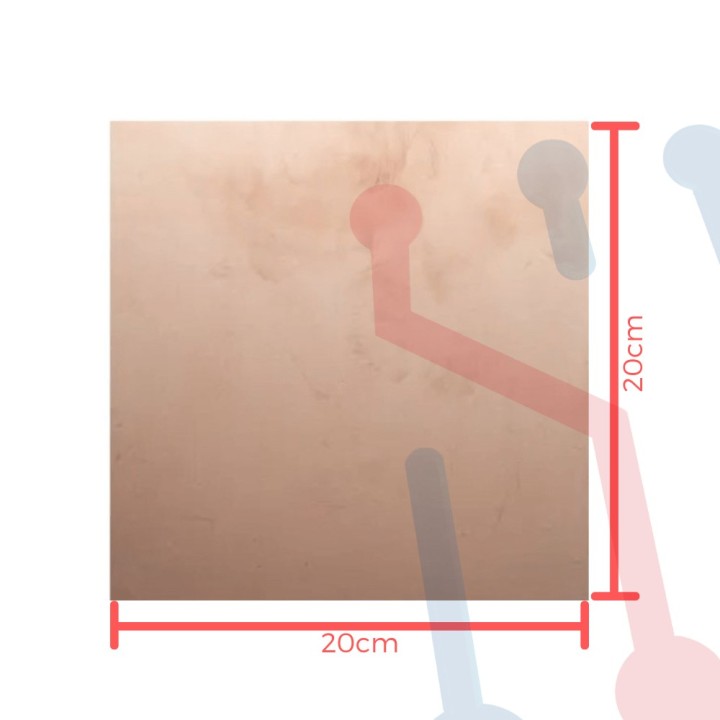 Lamina Cobrizada en Baquela 20X20