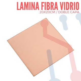 Lamina Virgen en  Fibra de Vidrio 20x20cm Doble Capa