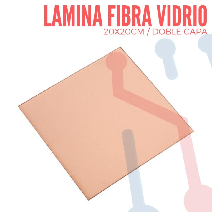 Lamina Virgen en  Fibra de Vidrio 20x20cm Doble Capa