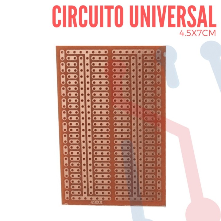 Circuito Impreso Universal 4.5X7cm