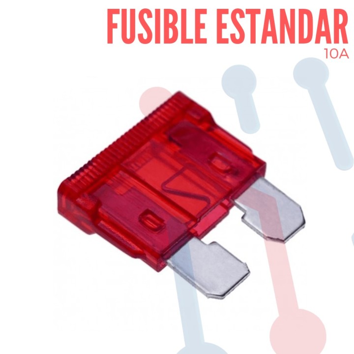 Fusible Medida Estandar para Carro 10 Amperios