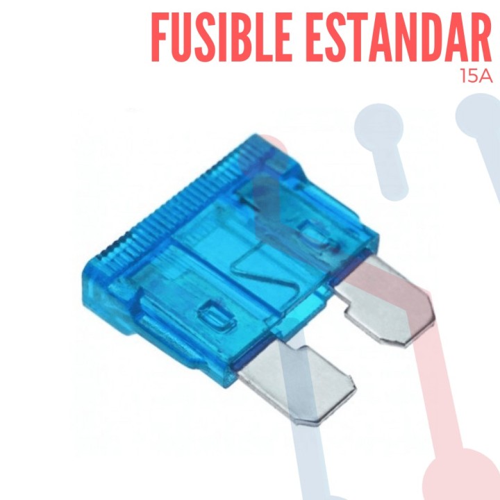 Fusible Medida Estandar para Carro 15 Amperios
