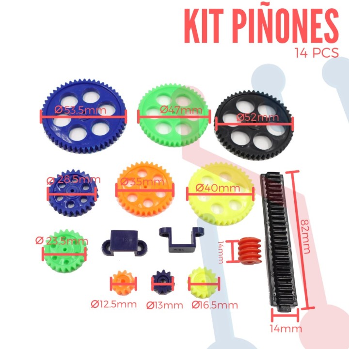 Kit Piñones 14 Piezas