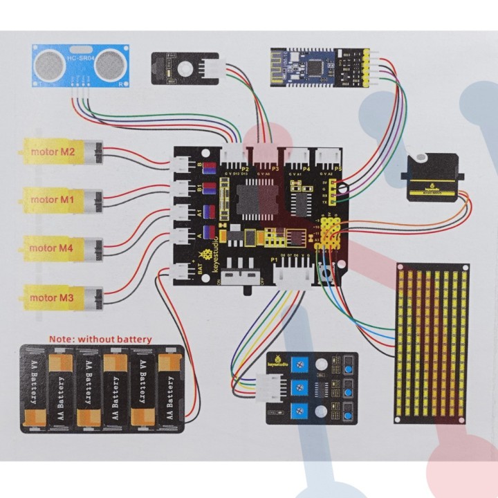 Lamina en Acrílico para Plataforma Robotica
