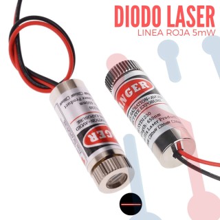 Diodo láser 5 mW Línea Roja