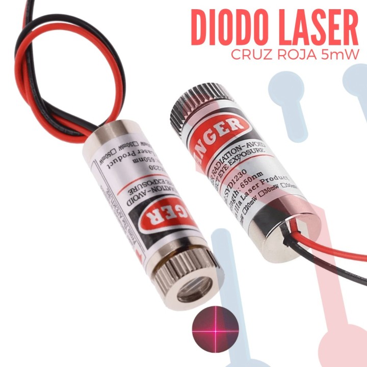 Diodo láser 5mW Cruz Roja