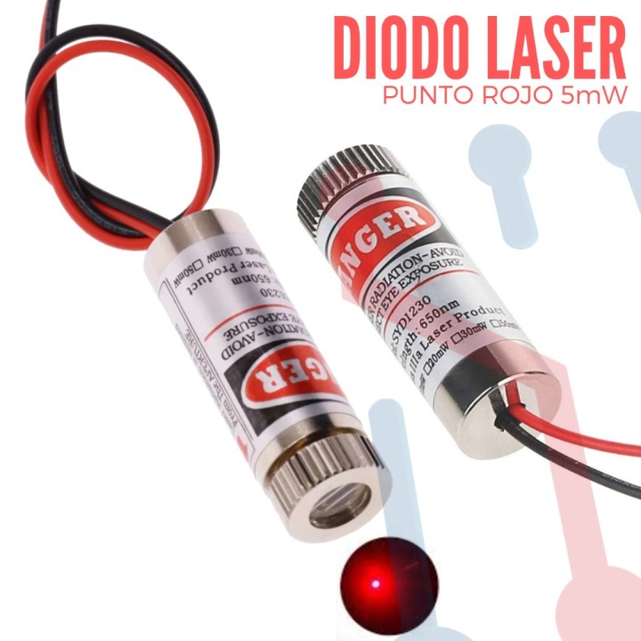 Diodo Laser 5mW Punto