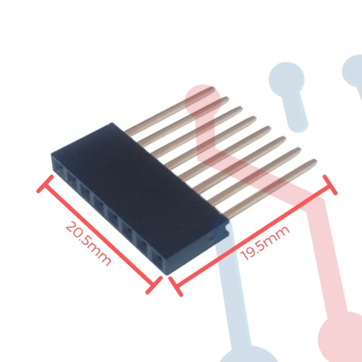Header Hembra para Shield Arduino 8 Pin