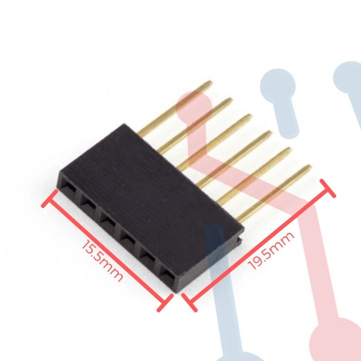 Header Hembra para Shield Arduino 6 Pin