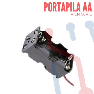 Portapila Cuadrado AAX4 