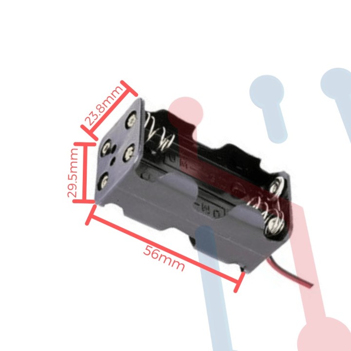 Portapila Cuadrado AAX4 