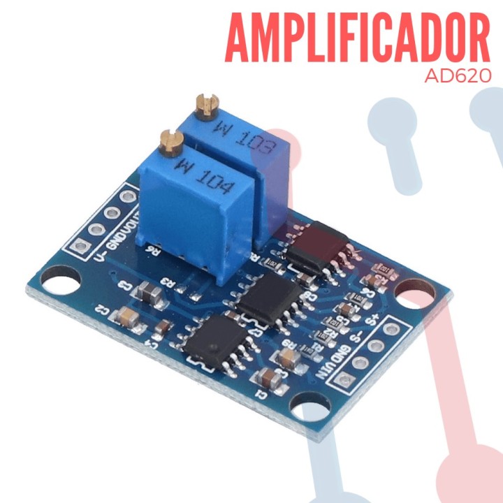 Amplificador de Instrumentos de Voltaje AD620