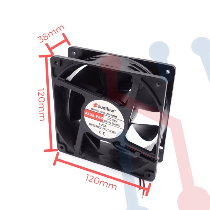 Ventilador 12V 120x120x38mm