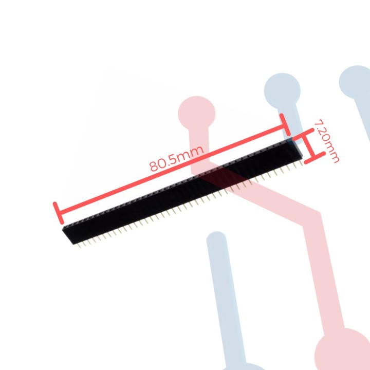 Header hembra 2mm x 40 pines