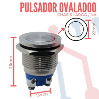 Pulsador Ovalado Alto Chasis Largo NA