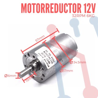 Motorreductor 12V- 32RPM - 6KG