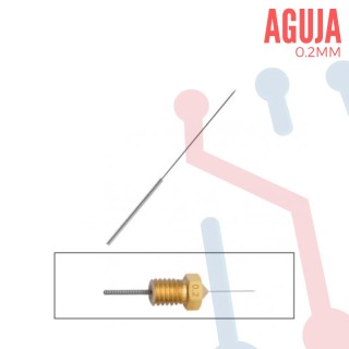 Agujas de Limpieza para Boquilla de Extrusor 0.2mm