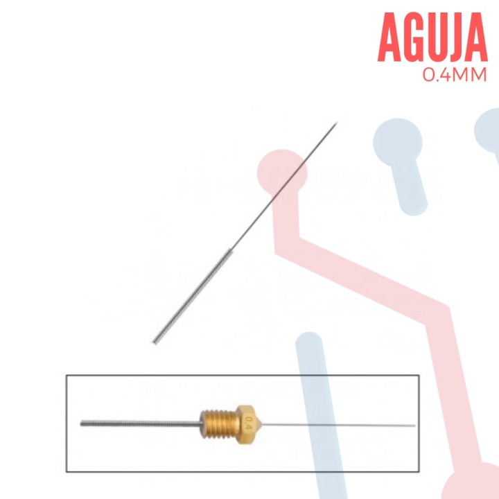 Agujas de Limpieza para Boquilla de Extrusor 0.4mm