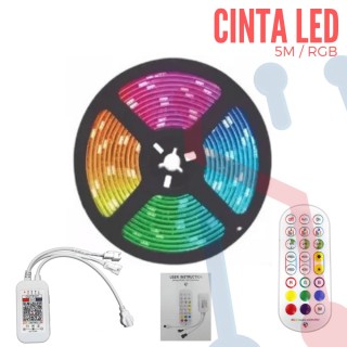 Cinta LED 5050 FRGB 12VDC (5 Metros)