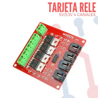 Tarjeta Relé Mosfet IRF540 4 Canales