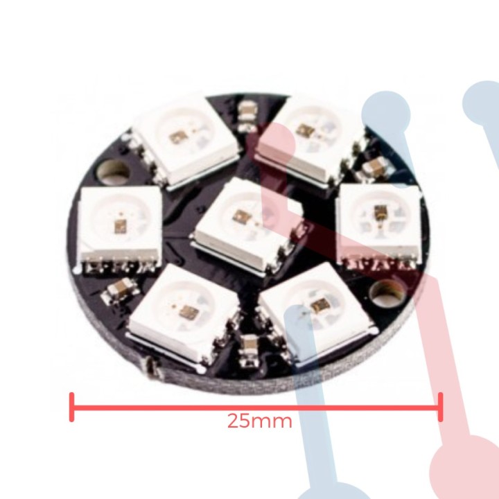 Anillo LED  RGB WS2812 (7BIT)