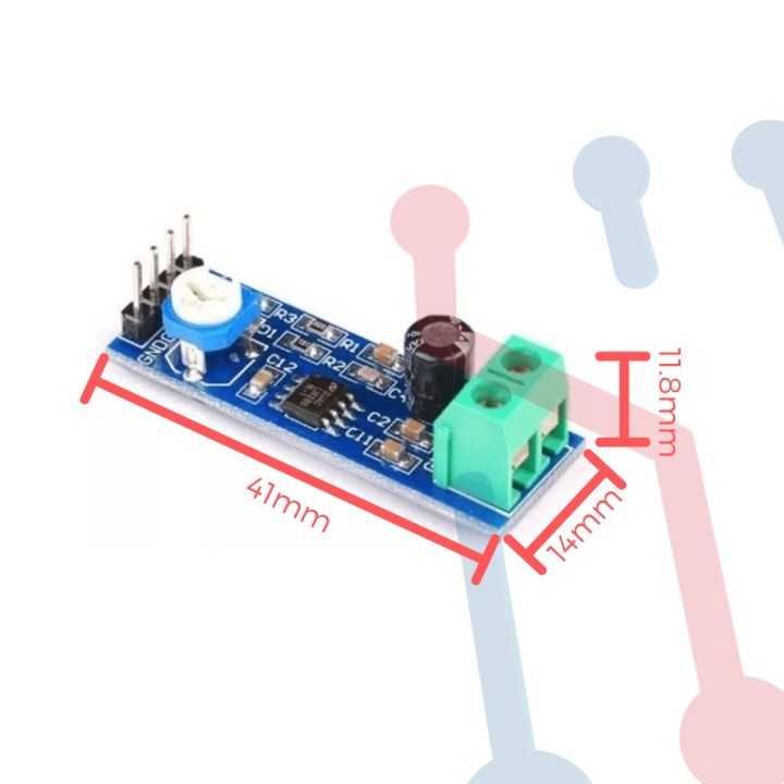 Tarjeta amplificador de audio LM386