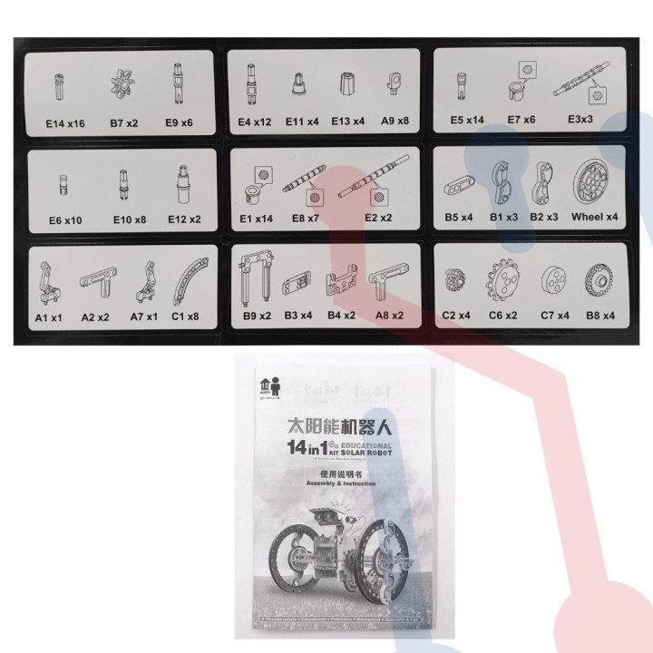 Kit Educativo Energía Solar 14 en 1