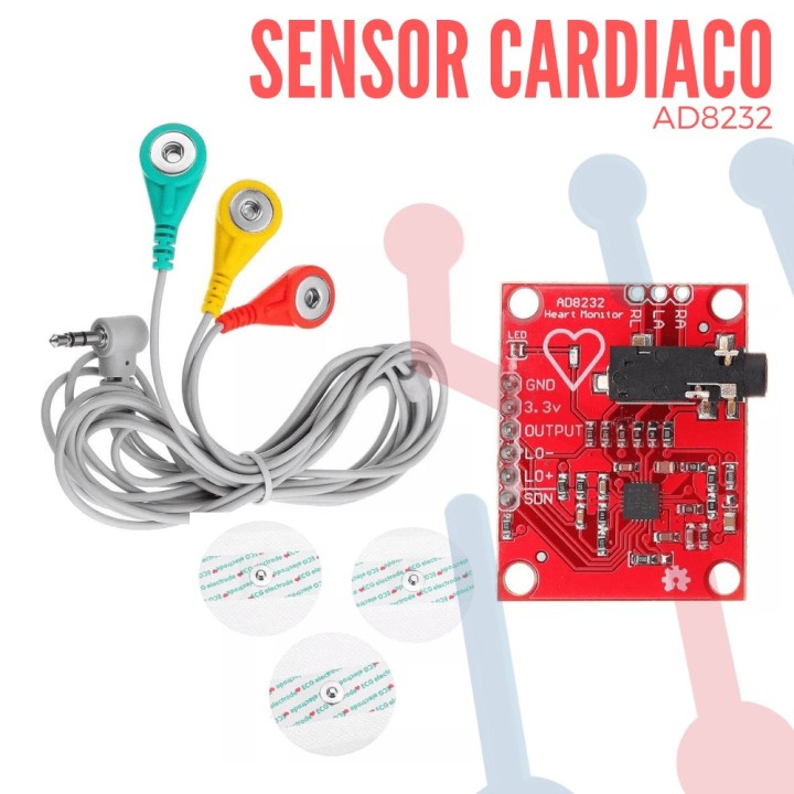 Sensor de Ritmo Cardíaco AD8232