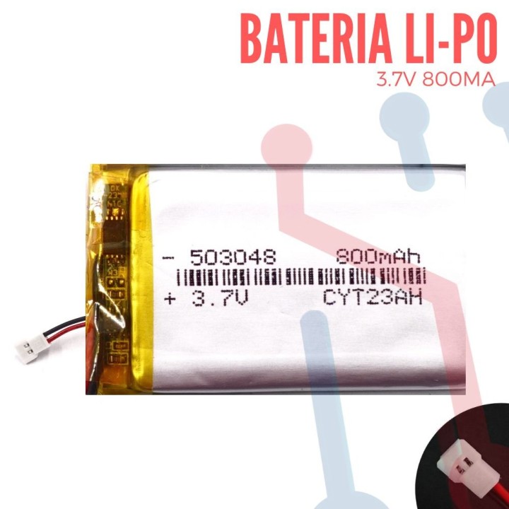 Batería LI-PO 3.7V 800mA (503048)