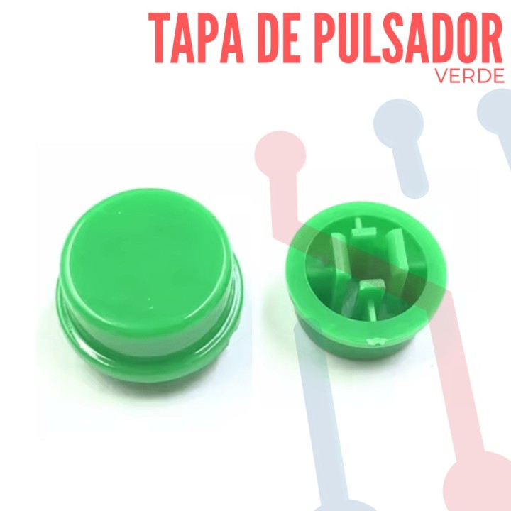 Tapa B3F Verde para Pulsador 12x12x7.3mm