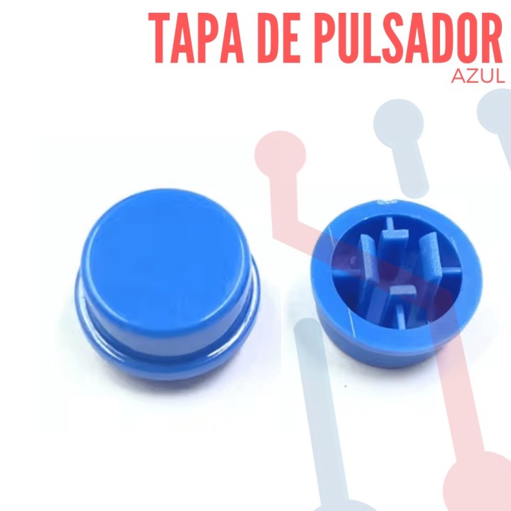 Tapa B3F Azul para Pulsador 12x12x7.3mm